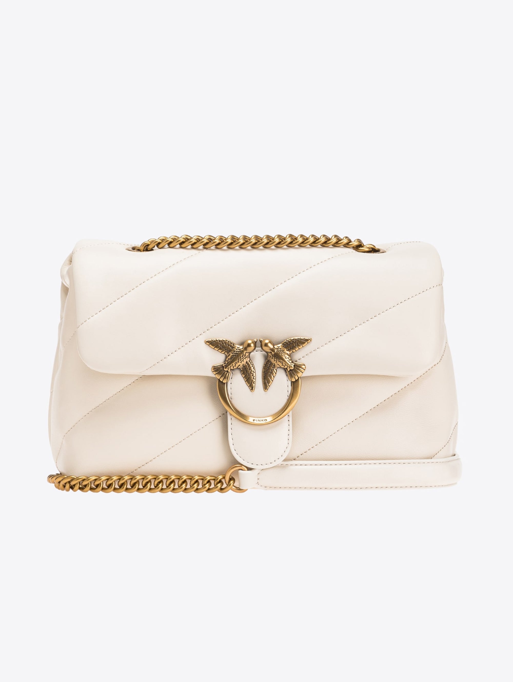 PINKO-Borsa con Maxi Trapunta Bianco-TRYME Shop