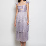 SABINA MUSÁYEV-Abito con Scollo All'Americana Lilla-TRYME Shop