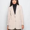 KILTIE-Giacca in Velluto Beige-TRYME Shop