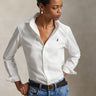 RALPH LAUREN-Camicia Slim Fit in Popeline di Cotone Bianco-TRYME Shop