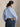 Camicia Relaxed Fit a Righe Blu/Bianco