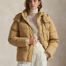 RALPH LAUREN-Piumino Trapuntato Opaco Cammello-TRYME Shop