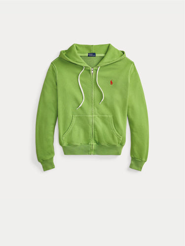 Kapuzensweatshirt mit durchgehendem Reißverschluss Grün