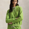 RALPH LAUREN-Felpa con Cappuccio Full Zip Verde-TRYME Shop
