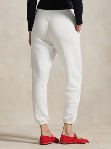 Jogginghose aus Sweatshirtstoff Weiß