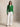 Cardigan in Cotone a Trecce Verde Fuji