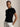 RALPH LAUREN-Maglia a Trecce con Maniche Corte Nero-TRYME Shop