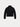 Maglia a Trecce in Lana con Mezza Zip Nero