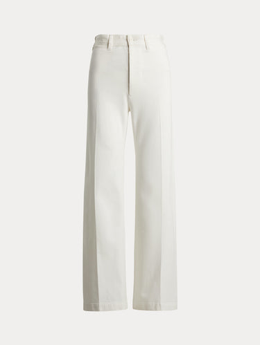 Beaton-Hose aus weißem Twill-Spigato
