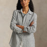 RALPH LAUREN-Camicia a Righe in Lino Classic Fit Nero/Bianco-TRYME Shop