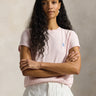 RALPH LAUREN-T-shirt Girocollo in Cotone Rosa-TRYME Shop