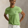 RALPH LAUREN-T-shirt Girocollo in Cotone Verde-TRYME Shop