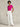 Slim fit polo met korte mouwen roze