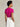 Slim fit polo met korte mouwen roze