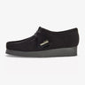 CLARKS-Stringata Wallabee in Pelle Scamosciata Nero-TRYME Shop