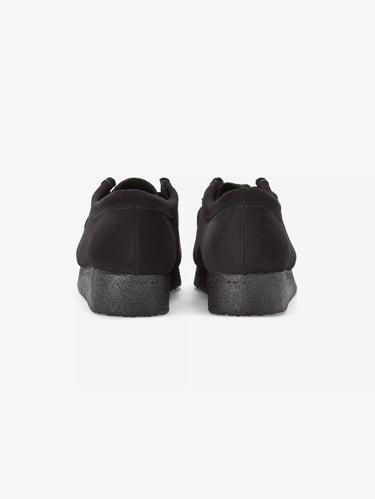 Wallabee veterschoen in zwart suèdeleer