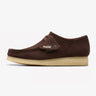 CLARKS-Scapra Wallabee in Pelle Scamosciata Marrone Scuro-TRYME Shop