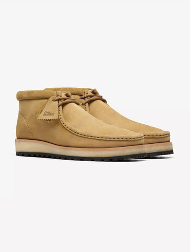 Wallabee laarzen in beige nubuck