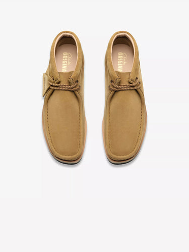 Wallabee laarzen in beige nubuck