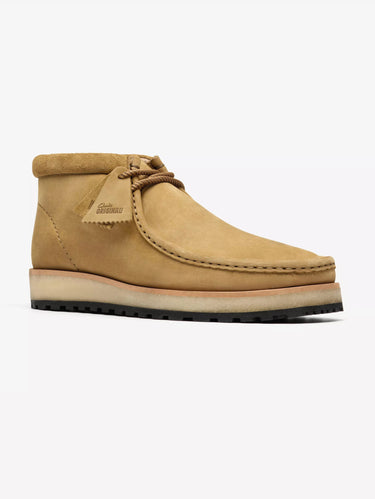 Wallabee laarzen in beige nubuck