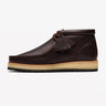 CLARKS-Stivali Wallabee in Pelle Premium Marrone-TRYME Shop
