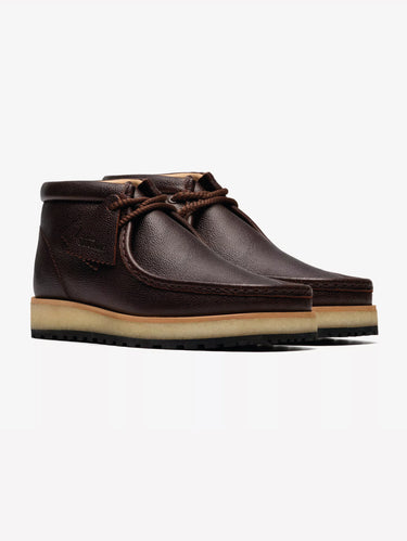 Wallabee laarzen in premium bruin leer