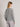 Cardigan in Lana con Scollo a V Grigio Melange