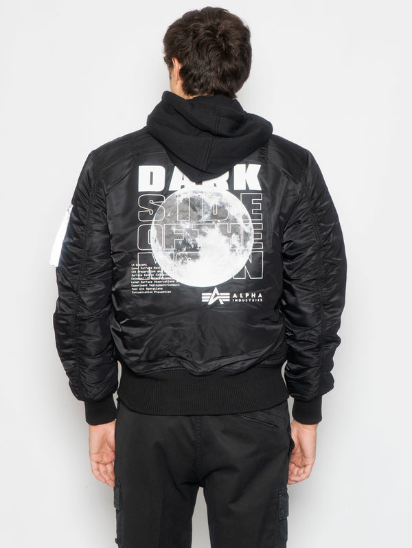 Bomber da Aviatore con Cappuccio MA-1 VF Hood Dark Side Nero