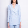 P.A.R.O.S.H.-Giacca Doppiopetto in Lino Azzurro Polvere-TRYME Shop