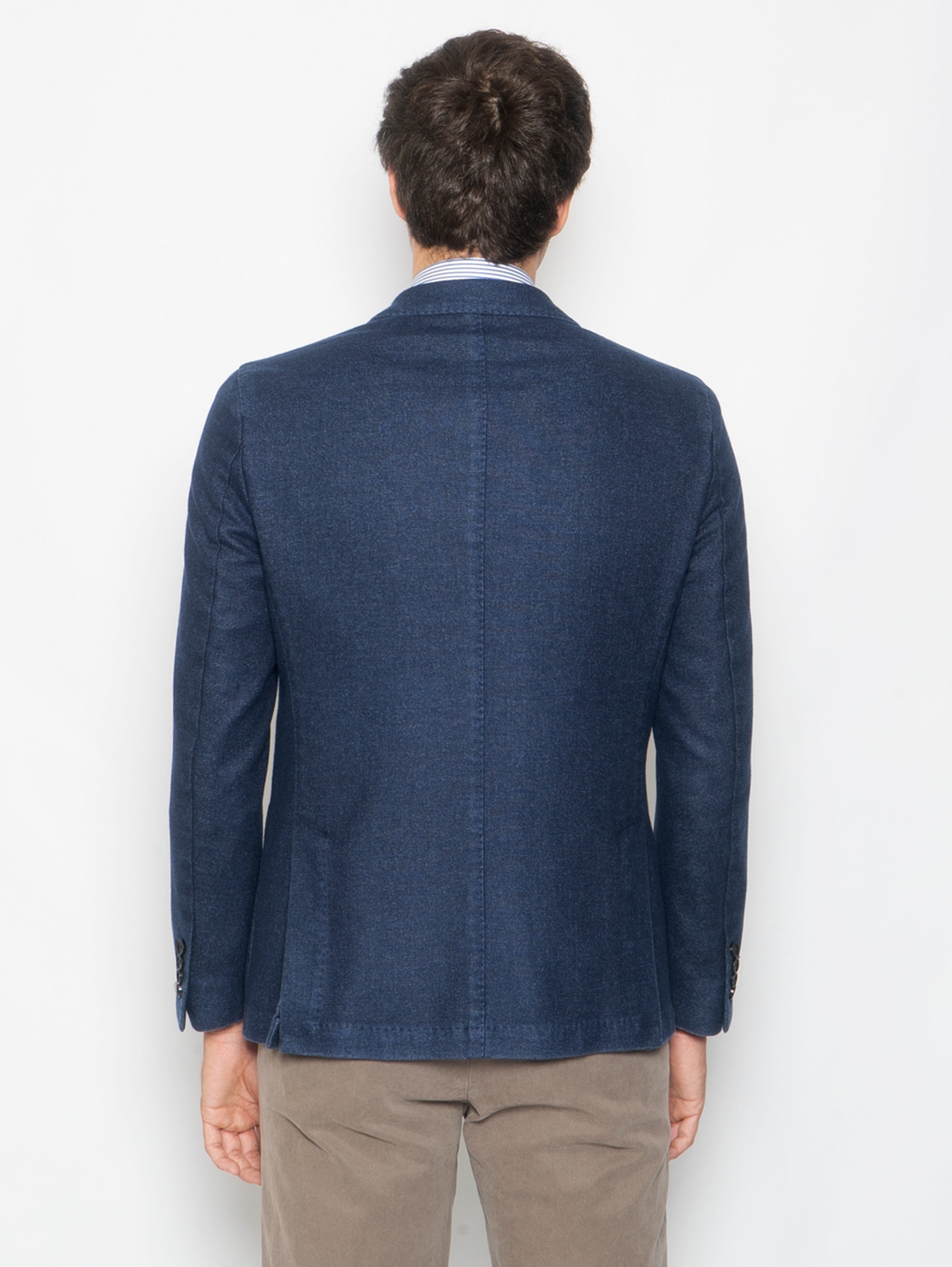 Melangé Blue Double-breasted Jacket