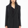PINKO-Blazer in Tessuto Crepe Stretch Nero-TRYME Shop