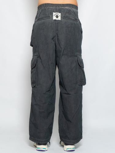 Cargo broek van nylon zwart