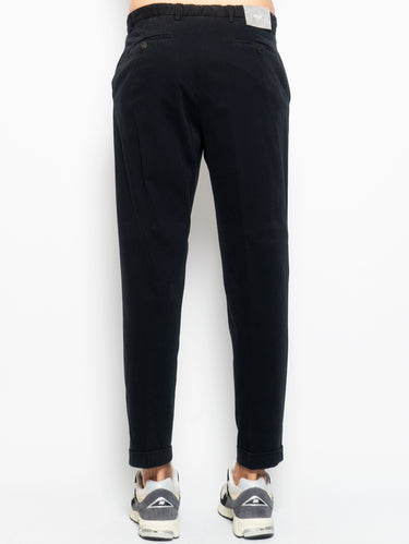 Chino Pants with Elastic Waist Blue