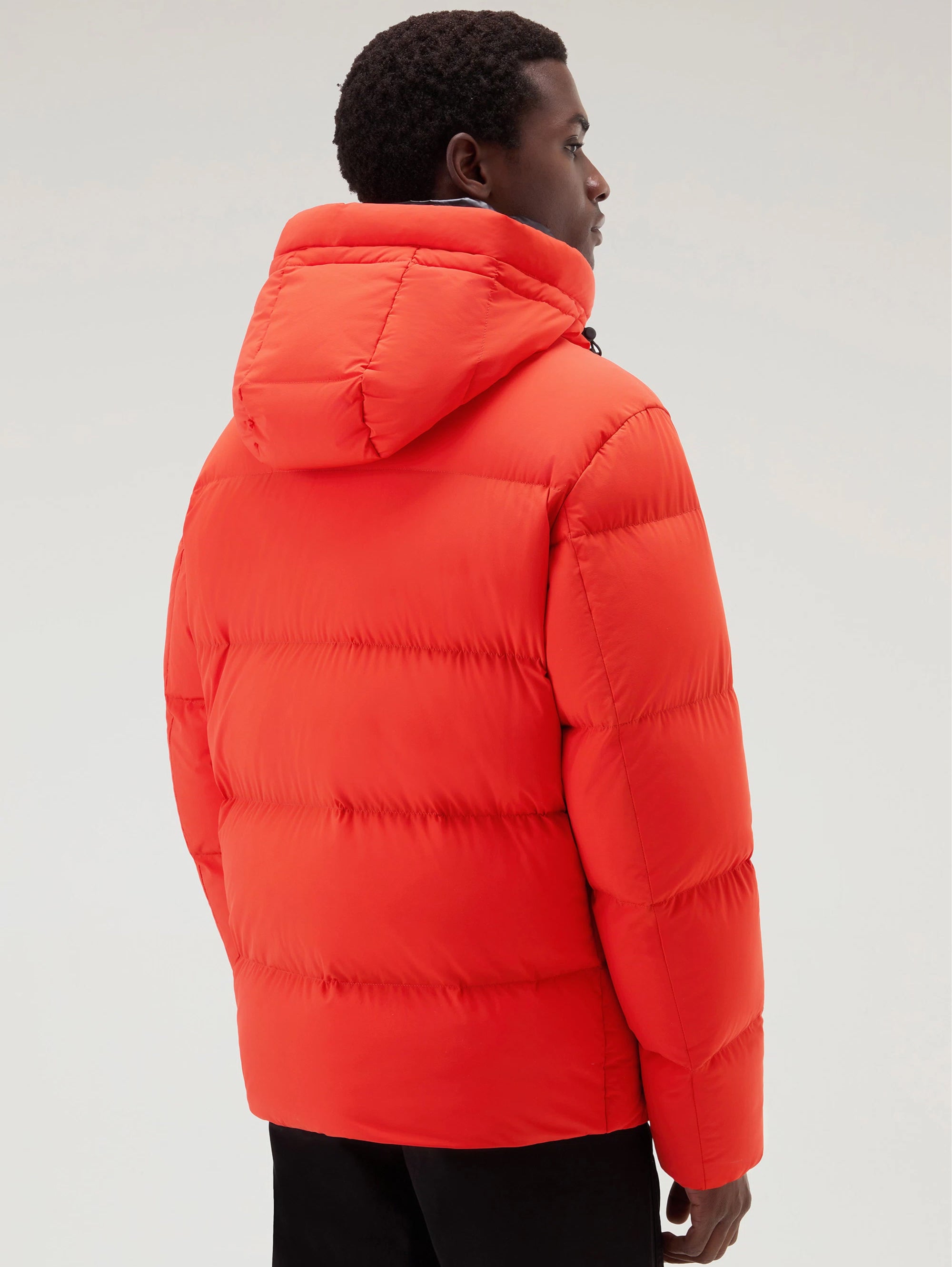 Sierra Supreme Orange Stretch-Daunenjacke