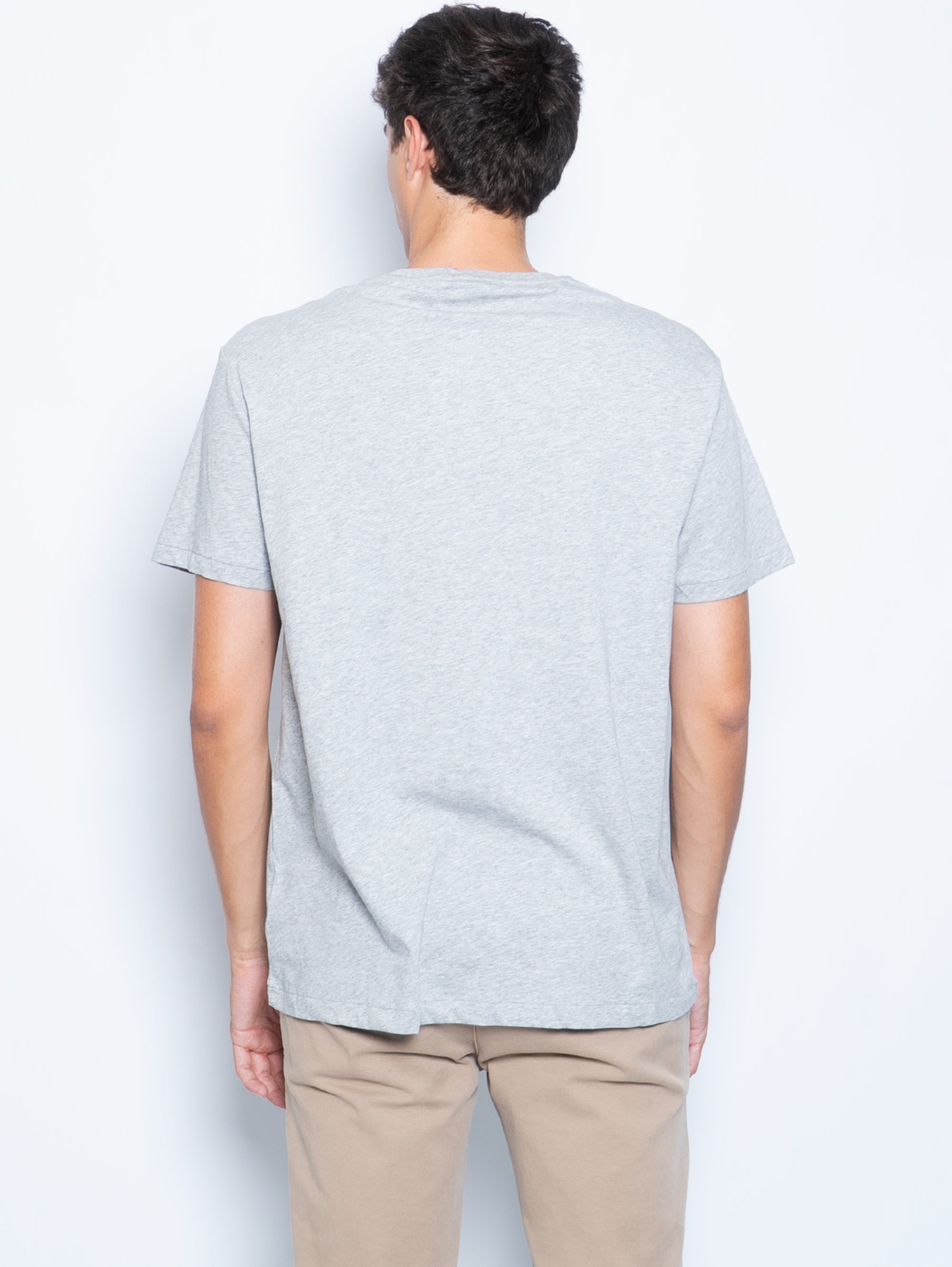 Gray Polo Bear Print T-shirt