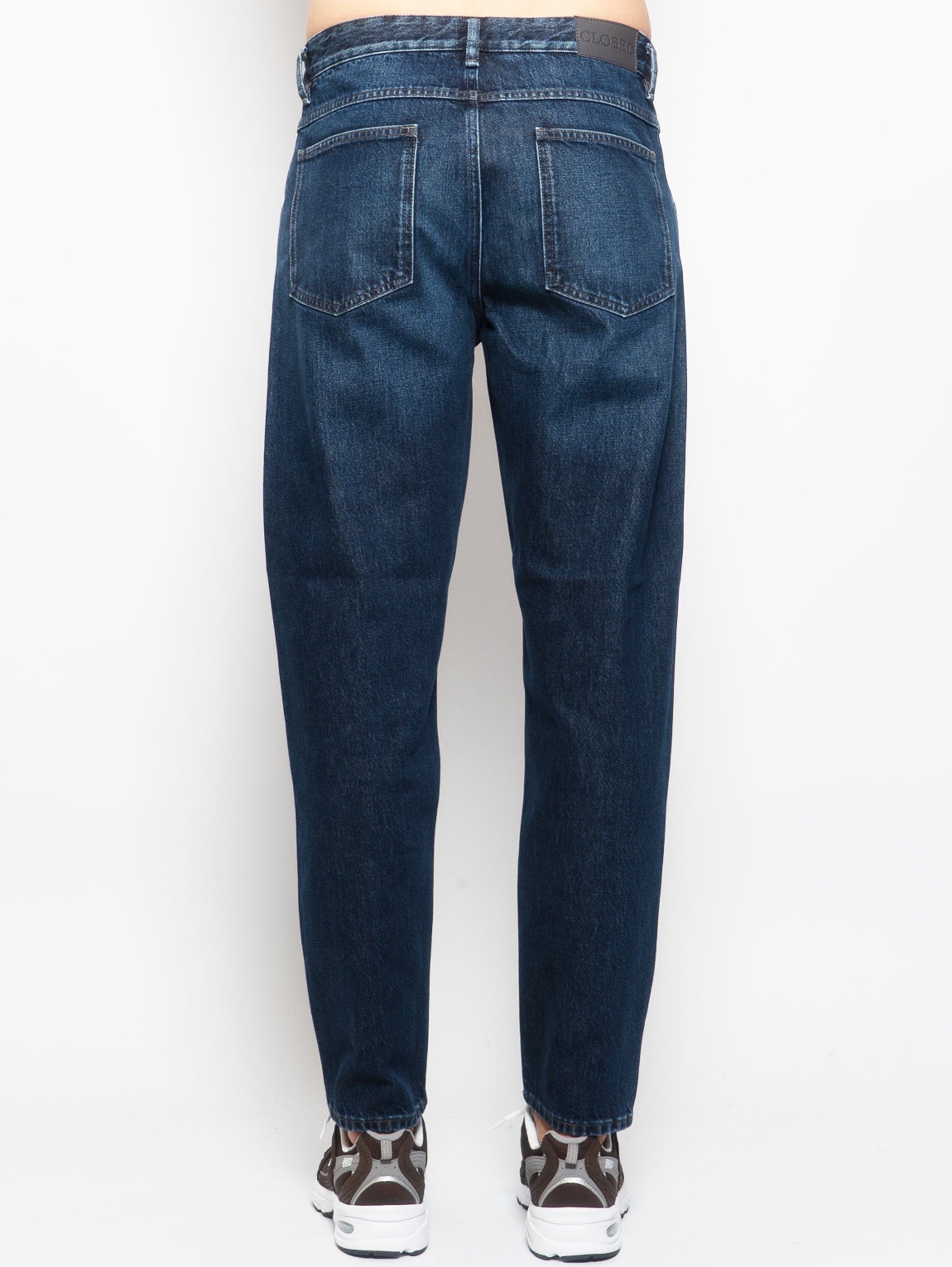 Jeans mit entspannter Passform in Cotone Organico Blu