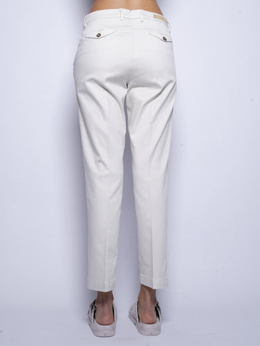 Beige Cavalry broek van lyocell en katoen