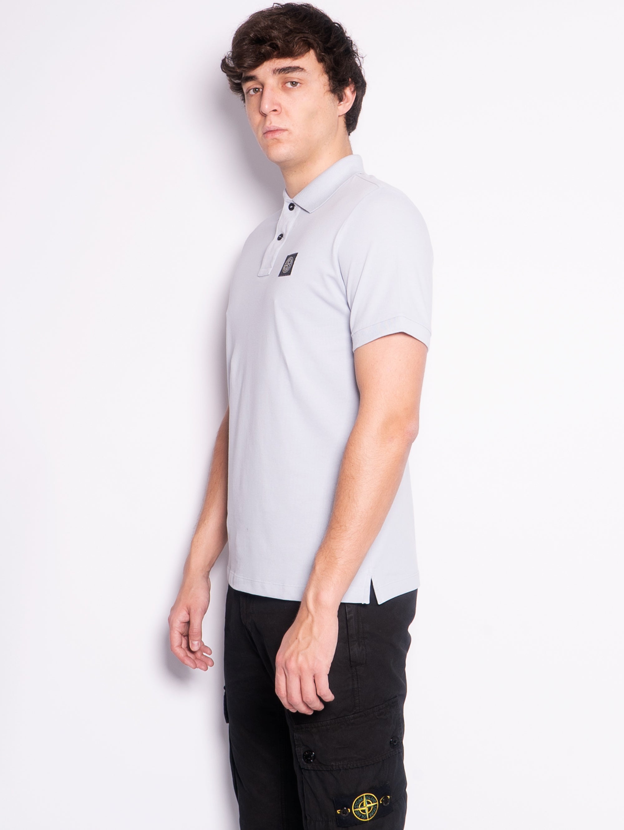 Slim Fit Polo Shirt in Cielo Organic Cotton