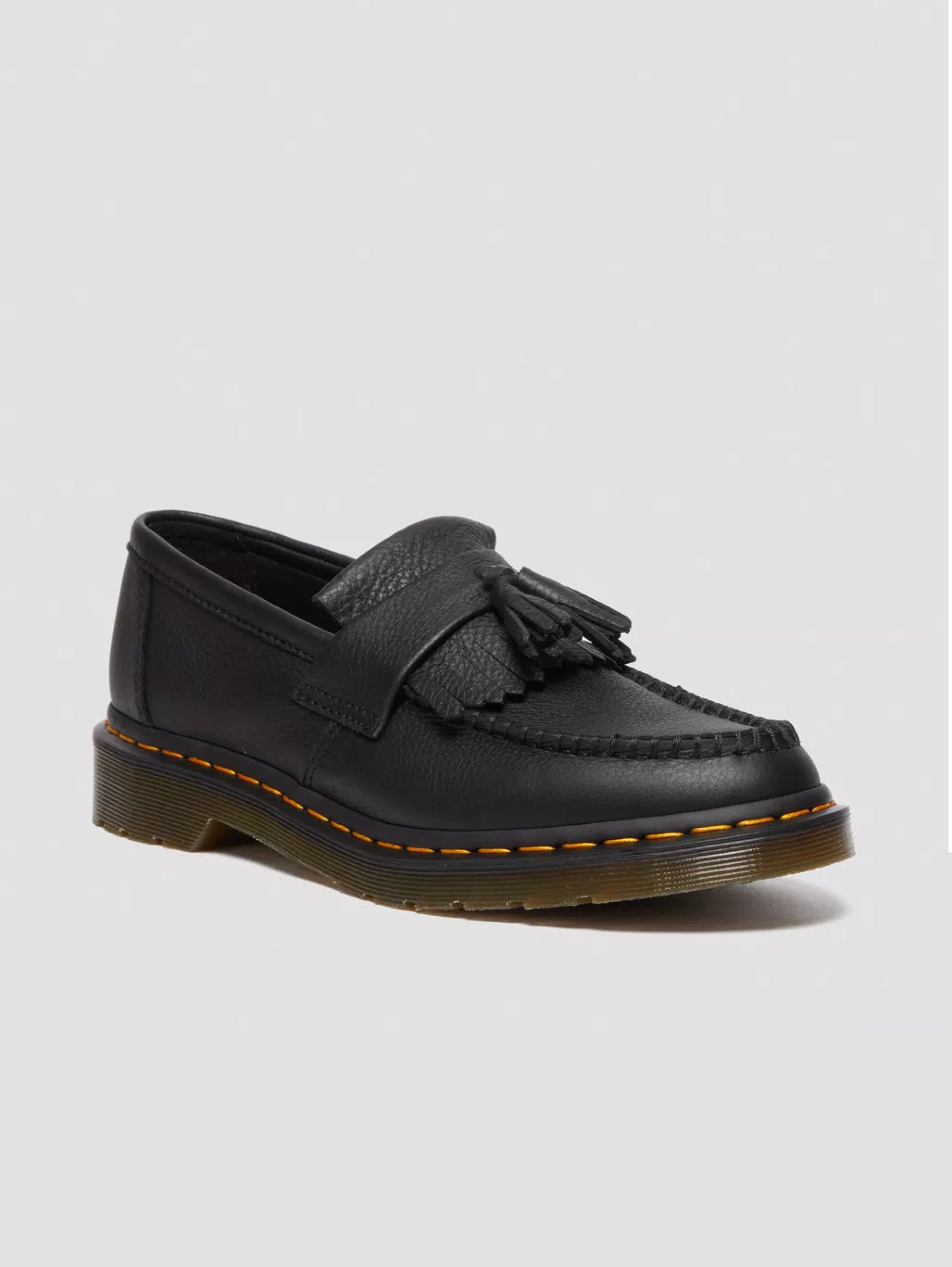 Adrian Loafers with Tassels in Black Virginia Leather