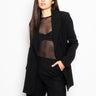KILTIE-Giacca Doppiopetto Fresco di Lana Nero-TRYME Shop