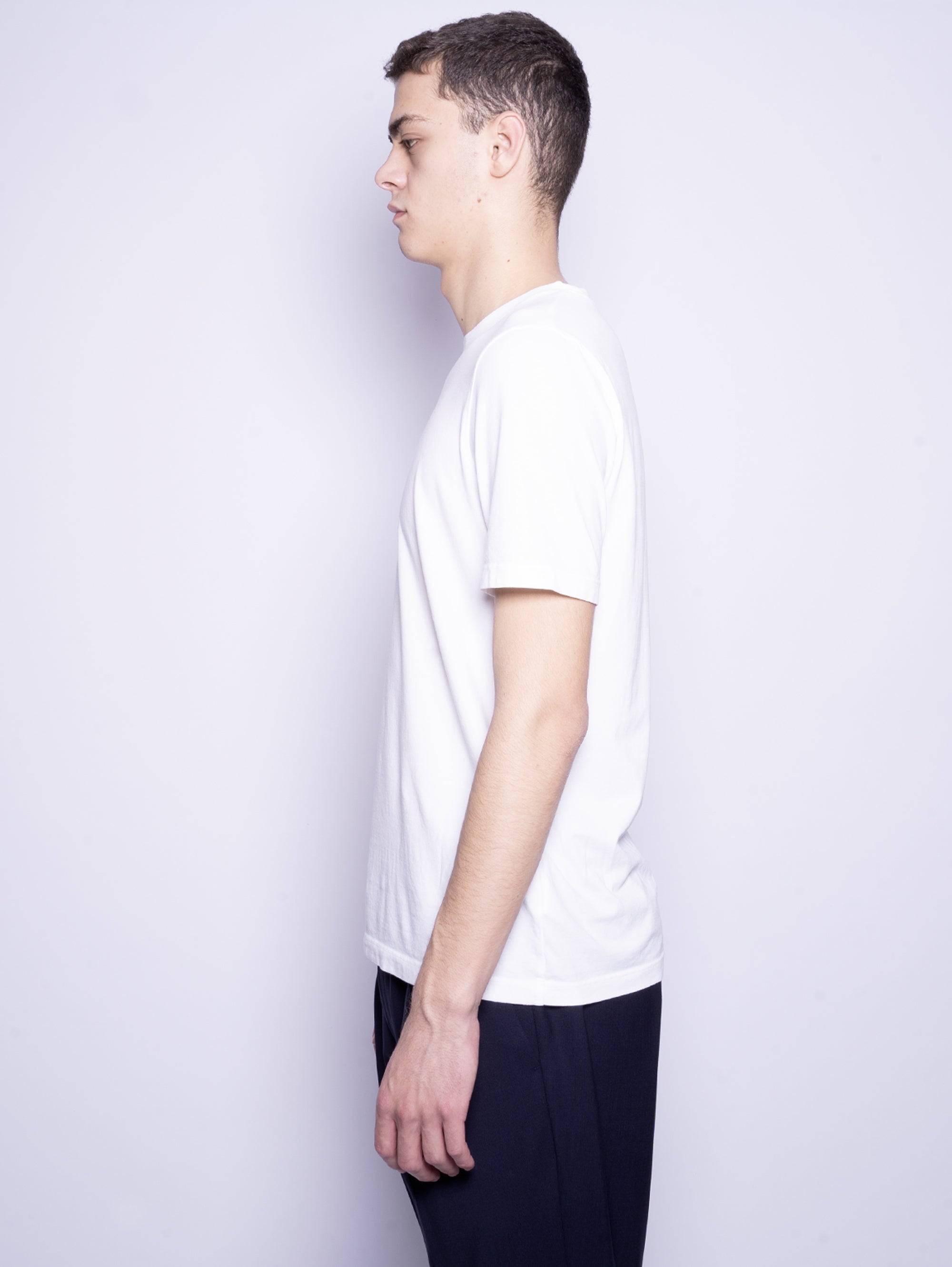 Short-sleeved T-shirt in White Ice Cotton