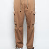 CLOSED-Pantaloni Cargo con Coulisse Marrone-TRYME Shop