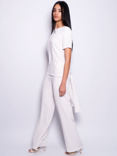 Bluse mit Cut-Out-Detail Creme