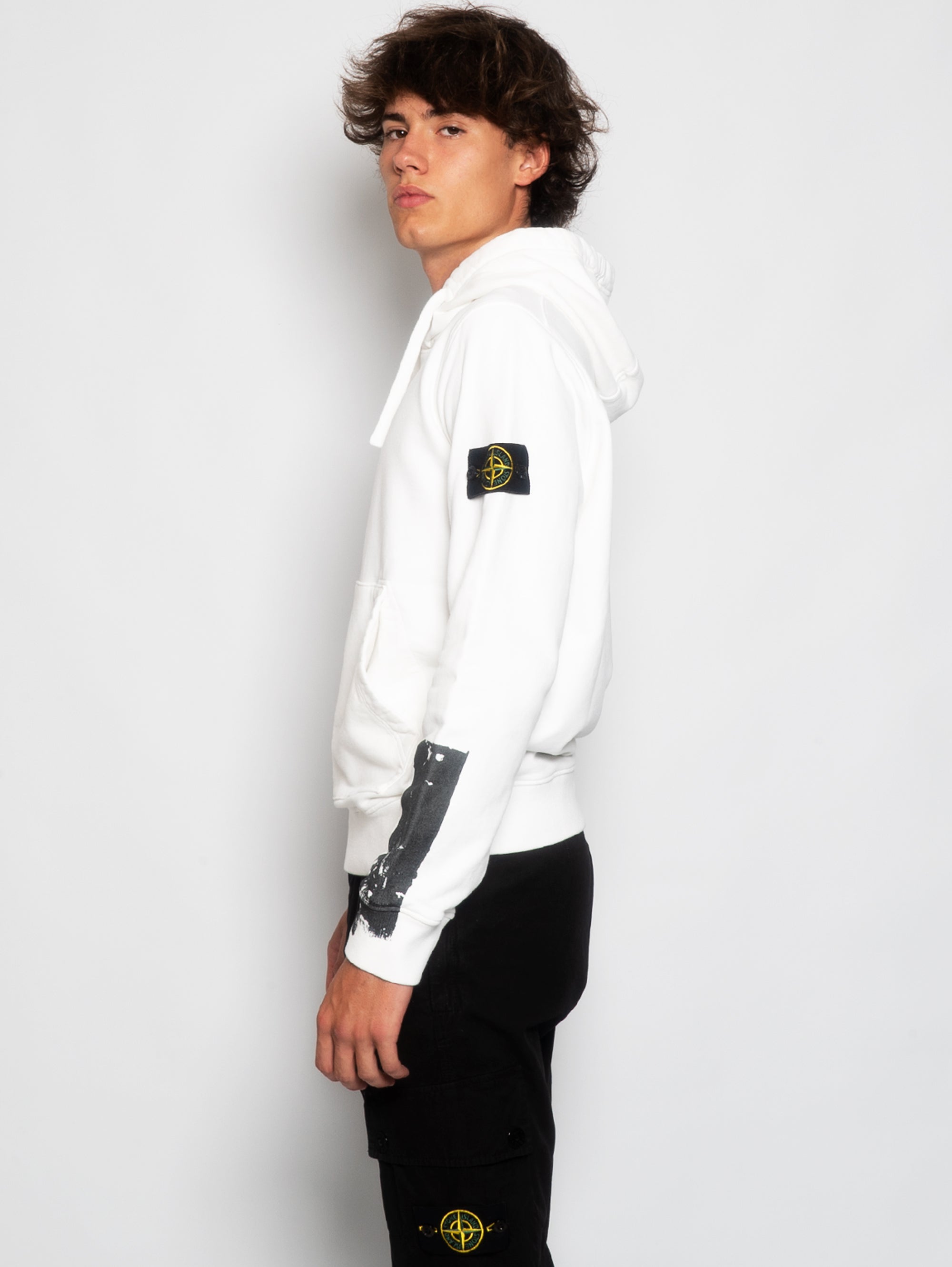 Hooded Sweatshirt with White Reflective Details