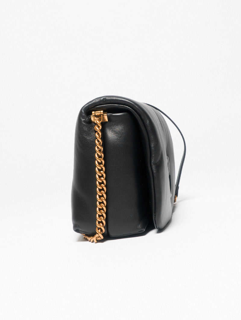 Borsa in Pelle Imbottita Nero