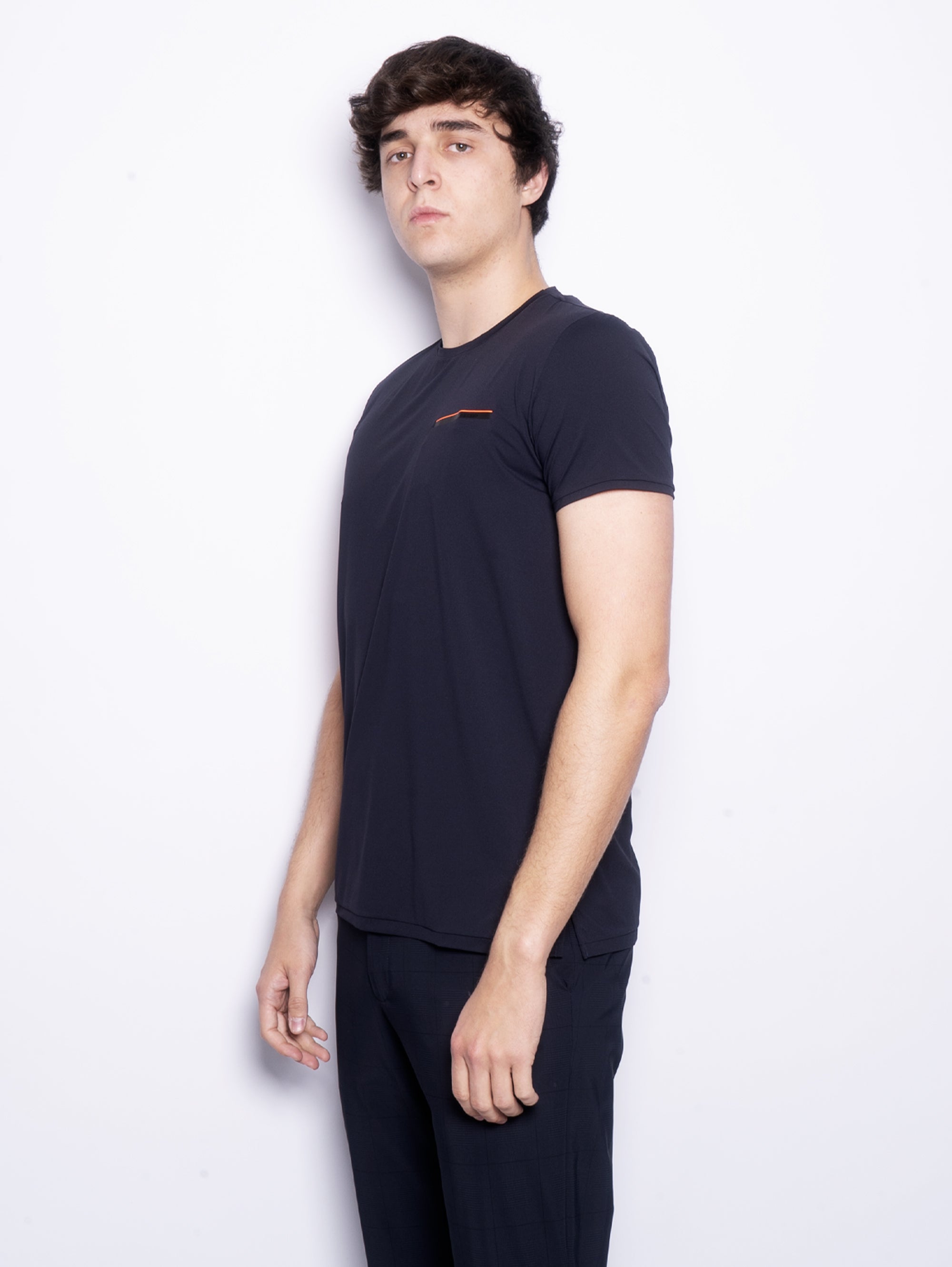 Breathable Fabric T-shirt with Midnight Blue Pocket