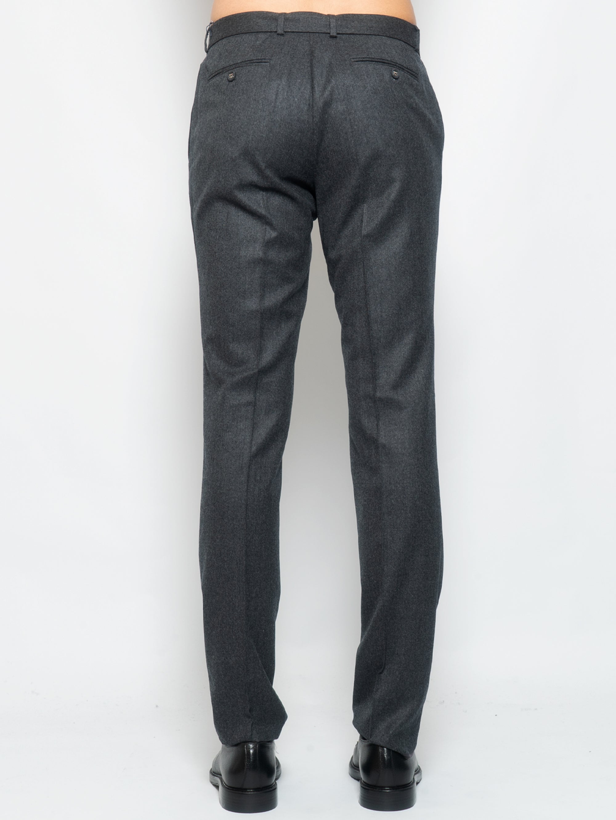 Paul Wool Trousers with Gray Belt