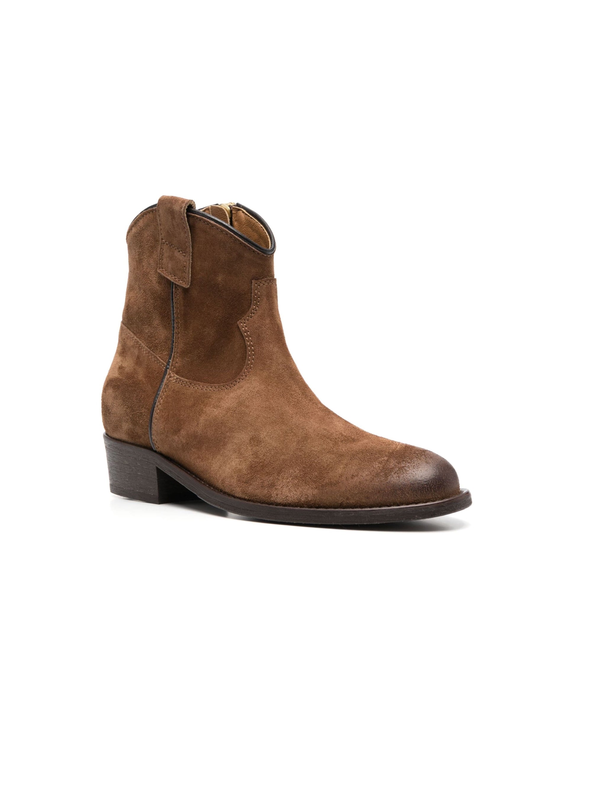 Texan ankle boots in marten suede
