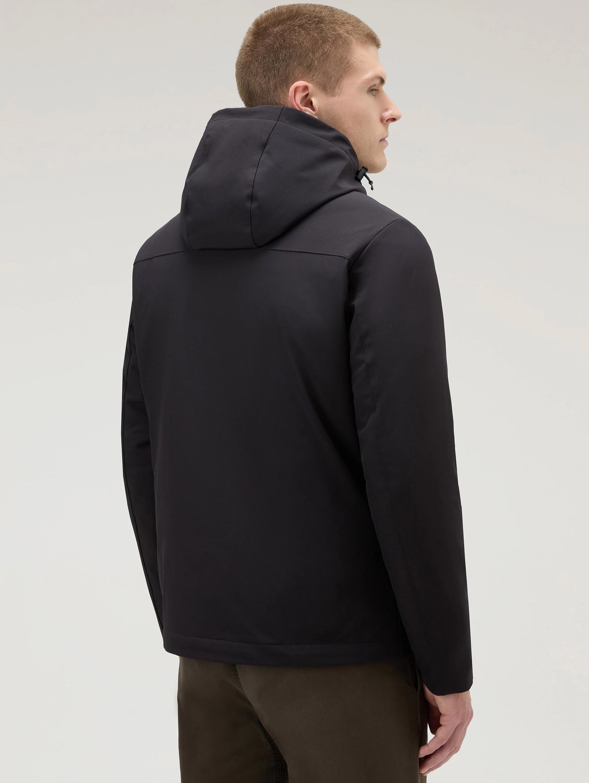 Pacific Black Hooded Windproof Jacket