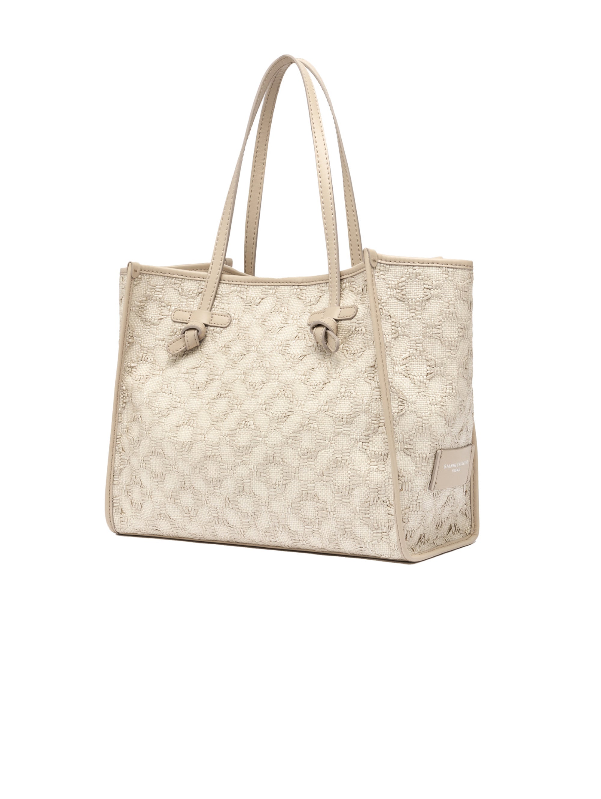 Pearl Woven Straw Shoulder Bag